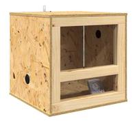 Terrarium en OSB - vidaXL - 80x50x50 cm - Marron - Longue durée de vie - Beaucoup d'espace - Convient pour reptiles