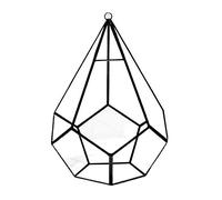 Terrarium géométrique moderne - Grand pot de fleurs en mousse transparente - Terrarium d'intérieur avec balançoire