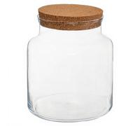 contenant terrarium verre bouchon liège 21.5cm - 168576 Transparent G