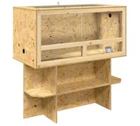 Terrarium OSB marron - vidaXL - 100x50x100 cm - 30,6 kg - Longue durée de vie - Beaucoup d'espace