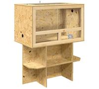 vidaXL Terrarium rectangulaire Marron 80 x 50 x 100 cm OSB — Habitat reptile durable