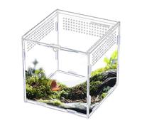 Terrarium pour araignées,Boîte Animale en Acrylique Transparente,Terrarium pour Geckos - Idéal pour l'élevage et l'alimentation des Petits Reptiles, araignées sauteuses, lézards, Serpents et