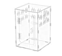 Terrarium pour araignées - Habitat Box en acrylique transparent avec une grotte - Accessoires pour araignées - Convient pour barbute, serpent, tortue, gecko, cancer insectif, reptile