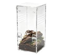 Terrarium pour Araignées Petite Maison De Ventilation Transparente | Cage d'élevage pour araignées sauteuses et reptiles pour Mante Cafard Grillon Gecko Lézard Mille-pattes et Petits Animaux