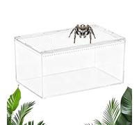 Terrarium pour araignées | Verre acrylique transparent aéré anti-éclatement | Cage d'araignée Mante Dieu Terrarium | Pour grenouille, gecko, serpent, tortue, game barbé en intérieur