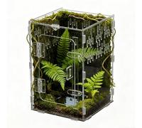 Terrarium Pour Araignées Zone D'Escalade Transparente | Accessoires pour Araignées Sauteuses Pour Reptile Tortue Dragon Barbu Serpent Tortue Terrestre Gecko Bernard-