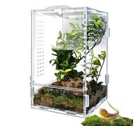 Terrarium Pour Gecko Acrylique Transparent Avec Ventilation Anti-Évasion