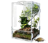 Terrarium pour gecko léopard Acrylique Transparent Anti-évasion 12 x 12 x | Boîte D'Élevage Araignées Et Escargots Pour Escargot, Tarentule, Scorpion, Lézards, Serpent, Gecko Et Araignée Sau