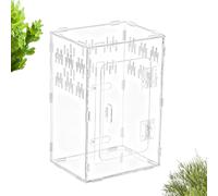 Terrarium pour Mygale | Boîte en Acrylique Transparent pour Habitat avec Zone Caverne,Terrarium en Acrylique | pour Dragon Barbu Serpent Tortue Gecko Bernard Reptile Poisson Tortue