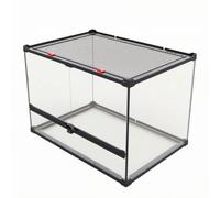 Terrarium pour Reptiles, 50 35 40.5cm | Bonne Ventilation, Vivarium, Solide, Caisson, pour Maison, Amphibiens