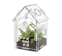 Terrarium pour Reptiles en Acrylique Transparent | Boîte Acrylique Ventilée avec Couvercle Anti-Évasion,Bac d'alimentation pour animaux - pour Gardiens Amateurs et Passionnés de Barbus Grenouilles Ser