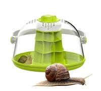 Terrarium pour Reptiles en Verre,boîte D'élevage D'escargots, Boîte D'élevage Légère pour Reptiles, Maison Respirante pour Escargots, À Soie, Tortues, Petits Animaux