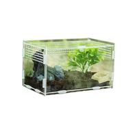 Terrarium pour reptiles - Enclos pour reptiles | Réservoir à reptiles transparent | Boîte d'élevage d'animaux grimpants | Boîte d'alimentation en acrylique pour animaux de compagnie terrarium