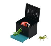 Terrarium pour reptiles - Habitat d'araignée sautant | Enclos ventilé pour reptiles pour gardons, araignées, scorpions, crickets, fourmis, intérieur et extérieur