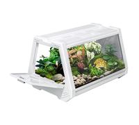 Terrarium pour reptiles, terrarium pour reptiles | habitat ventilé anti-évasion avec espace d'alimentation et bec portable pour tortues, araignées, serpents, grenouilles et escargots en voyage