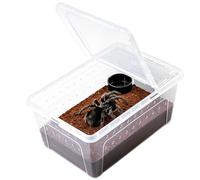Terrarium pour reptiles transparent avec ventilation et habitat de | Enclos pour reptiles et grenouilles - Convient pour grenouilles, amphibiens, reptiles, araignées, tortues terrestres