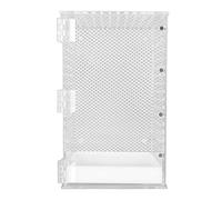 Terrarium Reptile en Acrylique Transparent, Cage Habitat pour Léopard, Serpent, Grenouille 3.9x3.3x5.9in - Porte Magnétique, Ventilation Optimale, Nettoyage Facile