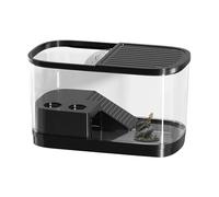 Terrarium reptile - enceinte de tortue, habitat de serpent, conteneur gecko | Sécuriser la structure de logements à haute transparence, boîte d'aquarium d'amphibiens portable avec une prévention fiabl