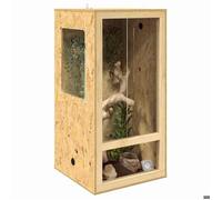 Terrarium rustique - vidaXL - osb - marron - 50 x 50 x 100 cm - usage intérieur nyl27f606