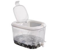 Terrarium Tortue Boîte d'élevage de Tortues, Table séchage Solaire Transparente avec d'escalade Drainage(Grand)