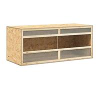 Terrarium - vidaXL - bois d'ingénierie verre acier - 120 x 50 x 50 cm - usage intérieur - bonne ventilation - maille respirante arg