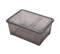 Terrarium Vivarium Insecte Boîte d'alimentation for Reptiles, Conteneur D'éclosion Et De Reproduction, Maisons for Animaux Compagnie Boîte d'alimentation(Black)