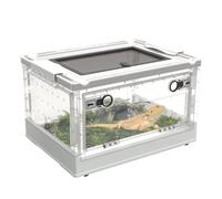 Terrarium Vivarium Insecte Boîte d'alimentation for Reptiles, Enclos De Reproduction, Cages, Habitat for Amphibiens Boîte d'alimentation(White,55cm)