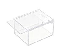 Terrariums pour reptiles - Terrarium araignée, boîte d'alimentation transparente, boîte d'alimentation en acrylique | 10,5 x 8,5 x 6 cm pour lézard, grenouille, gecko, escargot, tortue d'observation
