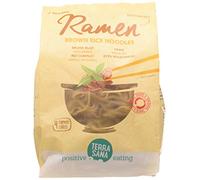 TERRASANA FIDEOS RAMEN DE ARROZ integral - se marie avec des sauces à base de viande, de poisson ou de légumes, pâtes traditionnelles pour de nombreuses sauces, poids 280 g et est conçu pour offrir un