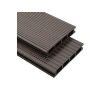 Panneaux terrasse avec accessoires WPC 40 m² 4 m Marron Foncé