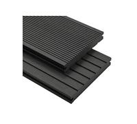vidaXL Panneaux de terrasse solides et accessoires WPC 26m² 2,2 m Noir