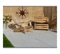 Terrasse beton ivoire 20 m² - 40 dalles