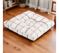 Terrasse Coussins De Chaise D'intérieur Et D'extérieur Coton Et Lin Coussins De Chaise pour Chaises De Salle À Manger Carré Coussin De Chaise Imperméable 50 X 50 Jardin,K,2 Count(Pack of 1)