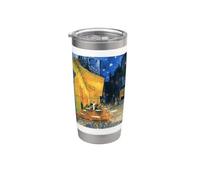 Terrasse du café la nuit de Vincent van Gogh (1888) Gobelet isotherme en acier inoxydable double paroi