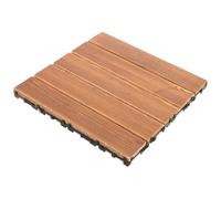 Terrasse en bois brossé avec de l'huile cire, dalles emboîtables plastique, revêtement sol solide for patio extérieur marron Pour le pavage des sols extérieurs(30.00X30.00X2.3)