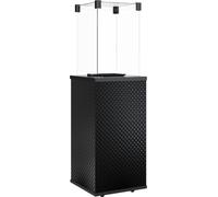 Terrasse patio patio patio mini panneau vitré noir matelassé guide 8,2 kW