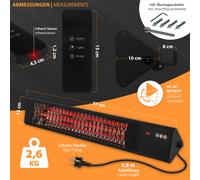 Terrassenheizer Chauffe-Patio Hellstrahler 2000W Chauffage par Rayonnement App
