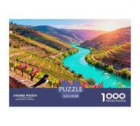Terrasses de la vallée du Douro en Portugais Puzzle en Bois Imperméable DIY Puzzles De 1000 Pièces pour Adultes Défi Et Casse-tête De Décoration pour La Maison