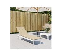 Vidaxl Coussin De Chaise De Terrasse Beige (75+105)X50x3 Cm