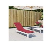 Coussin de Chaise de Terrasse, Coussins de Siège de Patio, Coussins de Meuble de Jardin, Coussins d'Assise Extérieur, Rouge Bordeaux (75+105)x50x4 cm
