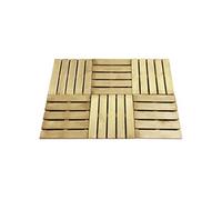 Dalle de terrasse 8 pcs 50x50 cm Bois FSC Vert