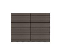 Ensemble table et chaises vidaXL Carreaux de terrasse 6 pcs WPC 60x30 cm 1,08 m² Marron foncé