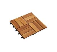 vidaXL Carreaux de terrasse 30x30 cm 10 pcs Acacia
