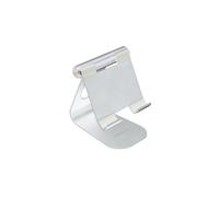 Terratec 219728 Support Passif Aluminium Argent pour Mobile/Smartphone, Tablette/UMPC, Usage Intérieur, 139x112x130mm, 214g, RoHS