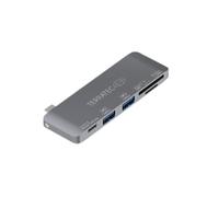 Terratec 283005 Station d'accueil USB 3.2 Gen 1 Type-C Gris, Lecteur cartes MMC/MicroSDXC/SDXC, Ports USB 3.2 Gen 1 Type-A & Type-C, 90x37x8.5mm