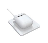 Terratec ADD Base Chargeur Intérieur Sans Fil 5W USB 5V/1.5A Blanc pour Casque, 87x9x87mm, Certifié CE/RoHS, Réf: 320999
