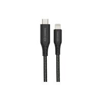 Terratec CHARGE CL2 - Câble 2m USB-C vers Lightning Noir - Connecteurs mâles droits - Certification CE, RoHS - Réf. 306954