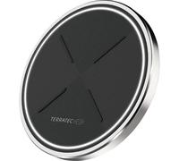 Terratec ChargeAIR dot! Chargeur sans Fil 10W Noir/Argent, Entrée 5V, Sortie 9V/2A, Recharge Rapide, Port Micro-USB, Efficacité 80%, Câble 1m