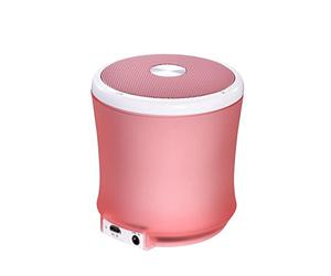 TERRATEC Concert BT Neo XS Bluetooth Speaker, Fantastic Sound, Huge Bass, Up to 4 Hours Wireless Music, AUX in, for iPhone, Samsung (Pink)