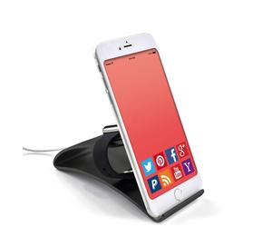 TerraTec iTab Duo Black Aluminium Smartphone and Apple Watch Stand for iPhone, S